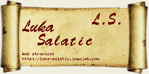 Luka Salatić vizit kartica